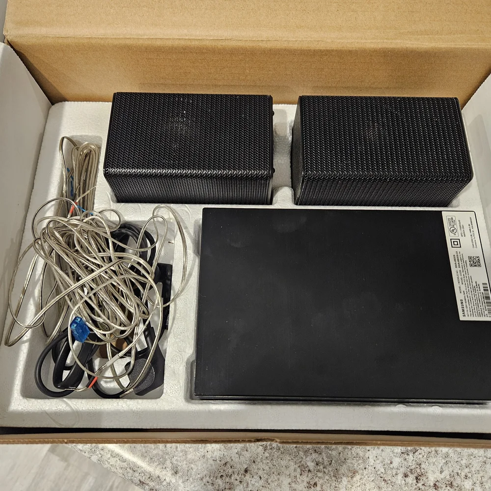 High-Performance Black Audio System with Dual Speakers